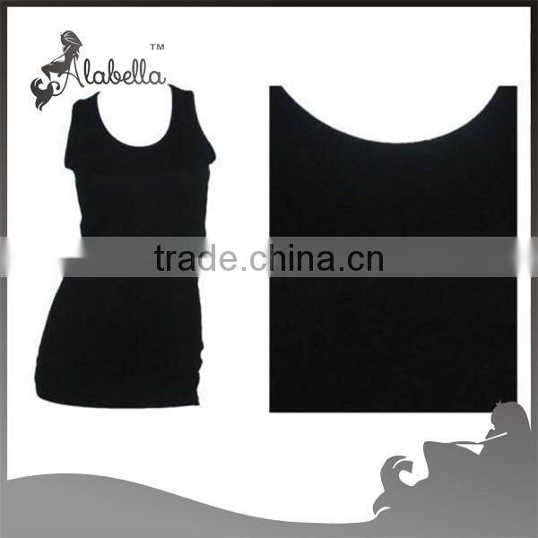 New womens plus scoop neck racer back sleeveless long jersey vest top size 16-20