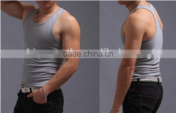 latest 100 cotton custom tank top/ mens fashion tank top/ sleeveless tee shirt blank