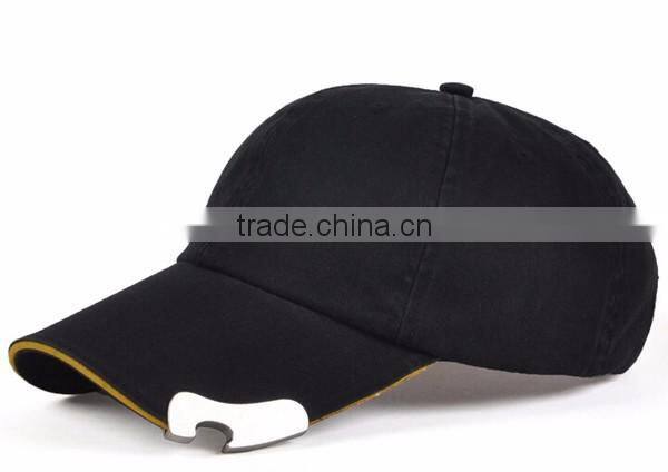 custom suede bottle opener baseball cap leather bill baseball cap