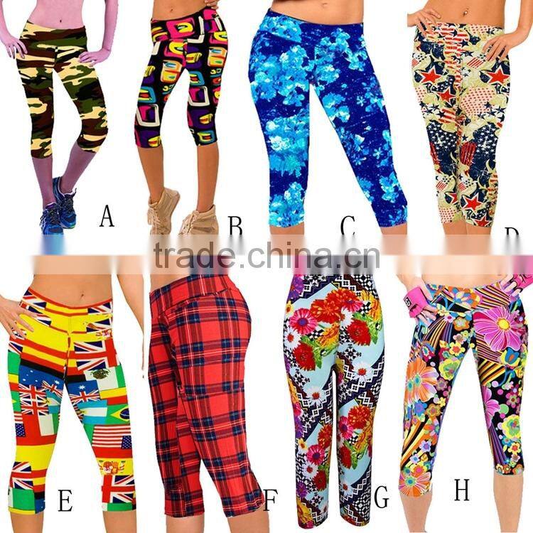 Factory custom women new design Yoga Pants and fitness capri Leggings
