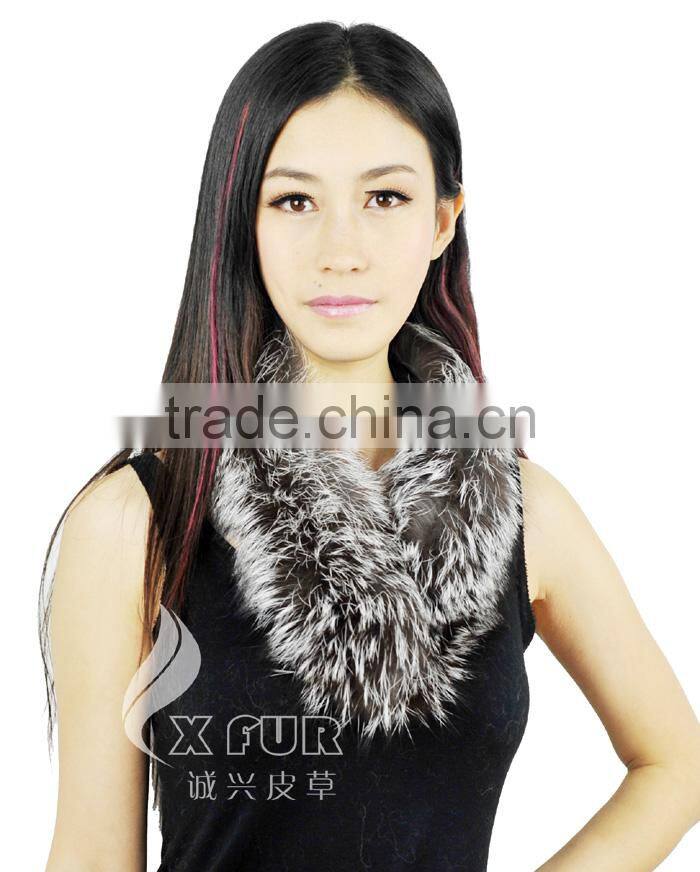 CX-S-13 Beautiful Design Fur Bolero Real Silver Fox Fur High Quality Neck Scarf