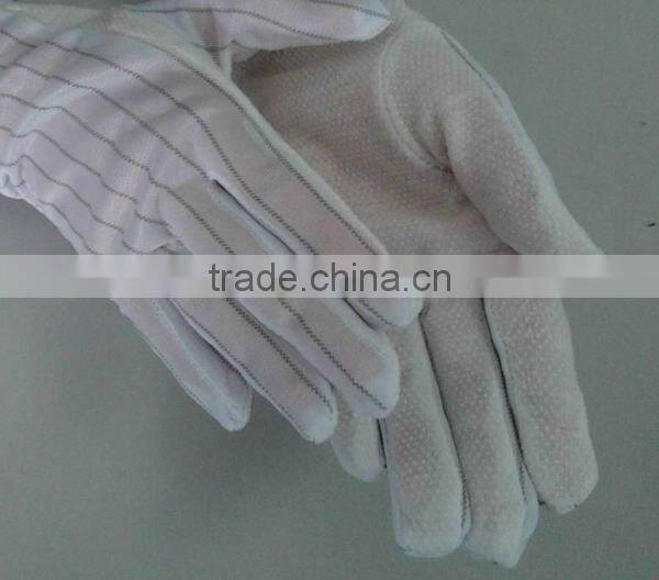 ESD glove with dot