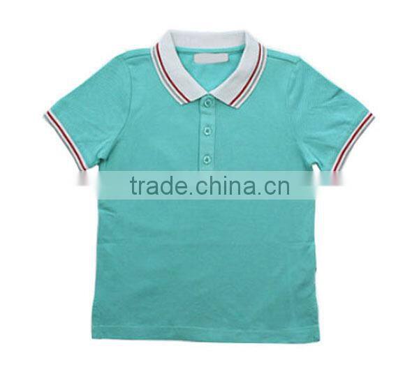 2015 cheap custom 100% cotton kids embroidered polo shirt wholesale China