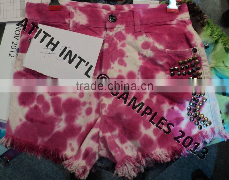Tie Die Ladies Shorts