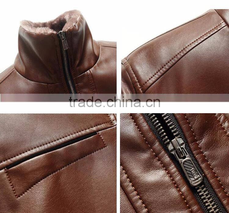 New model wholesale warm men jacket clothing coat fashion leather man coat