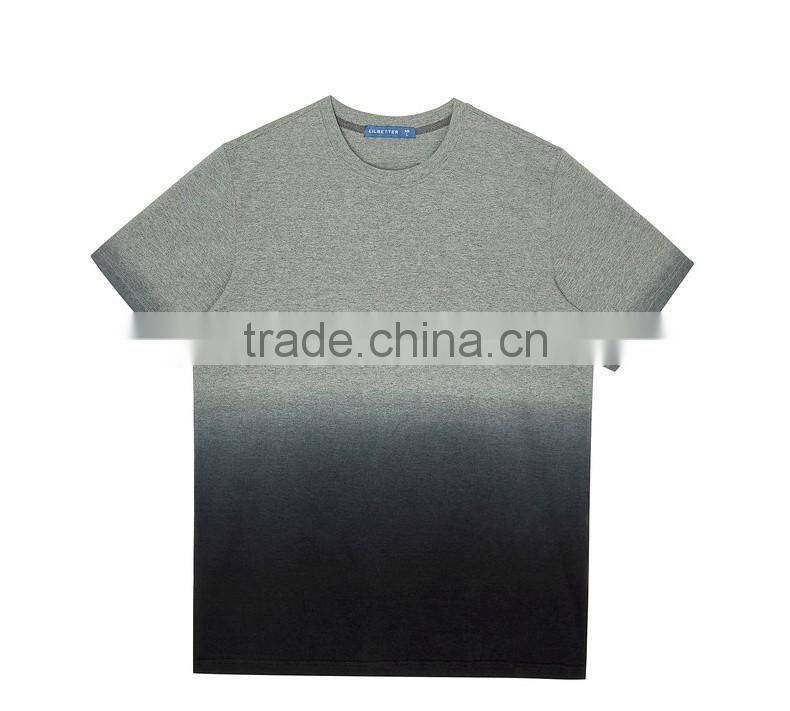 Latest Design Factory Custom O-neck 100% Cotton Short Sleeve Dip Dye t Shirt