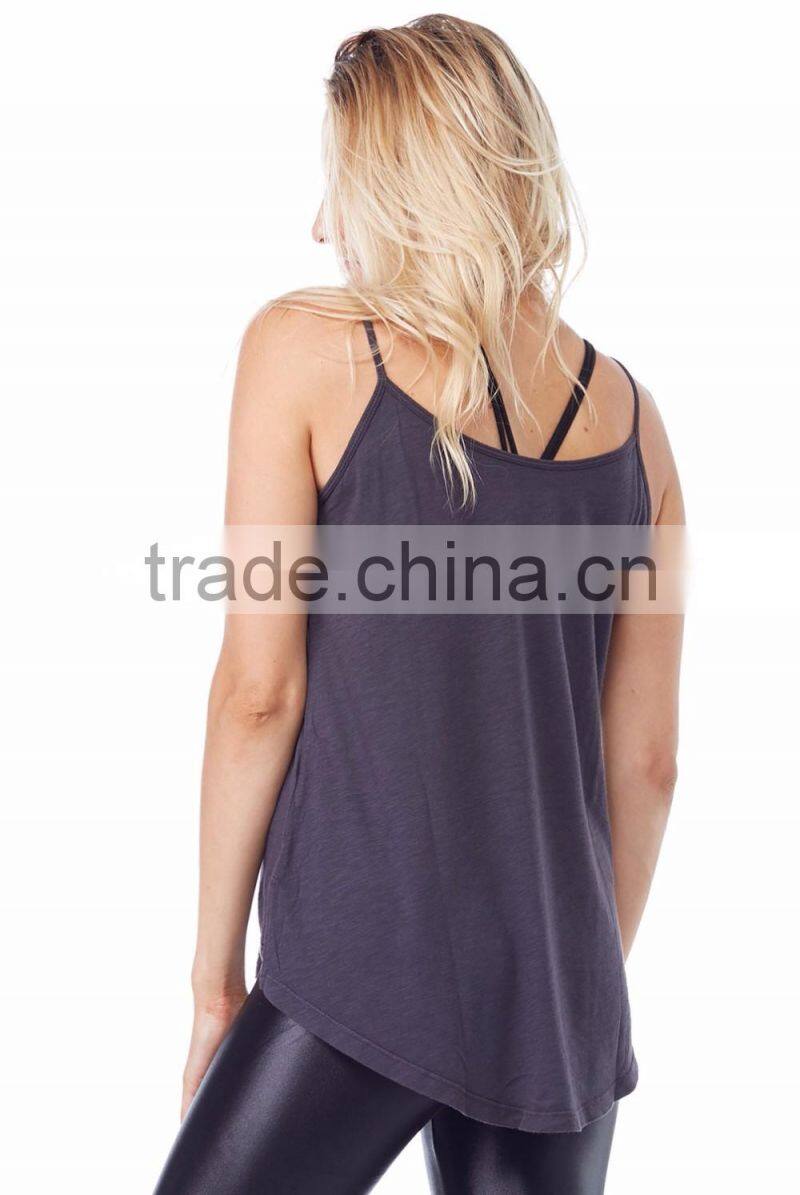New style women's yoga tank top stringer racer tank top