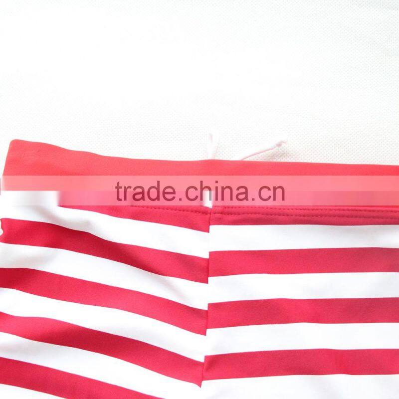 teen boys red and white swimwear