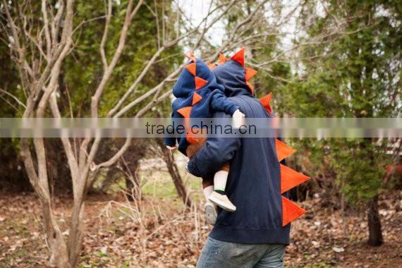 2017 newest New Arrival Wholesale dinosaur Mother Father And Me Boys Matching Family new trendy Hoodies