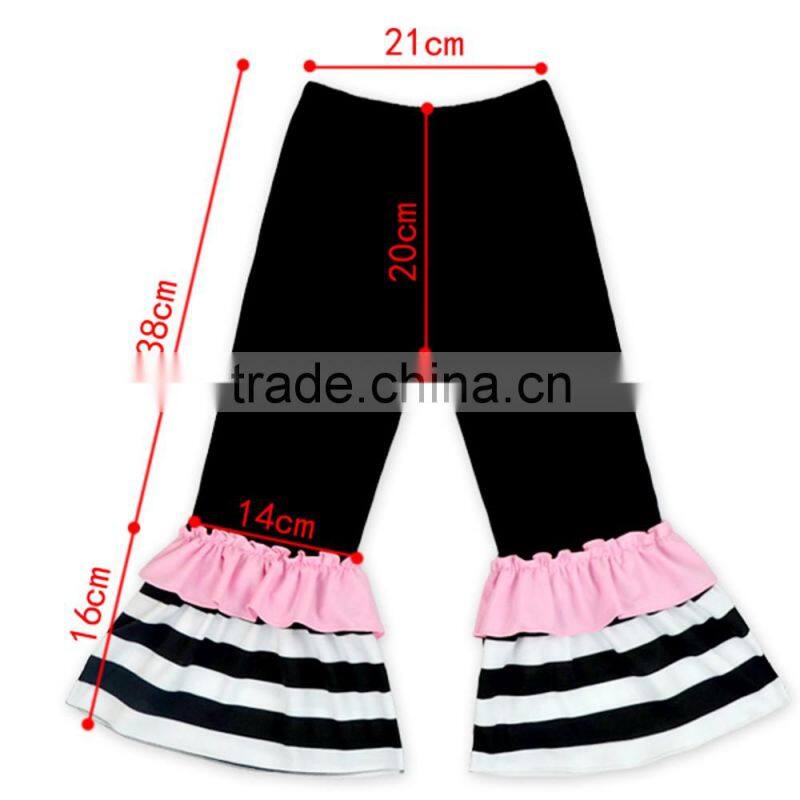 Hot sale 2pcs children clothing set long sleeve 3 layers of edible fungus shirt and pant gilr short layered set