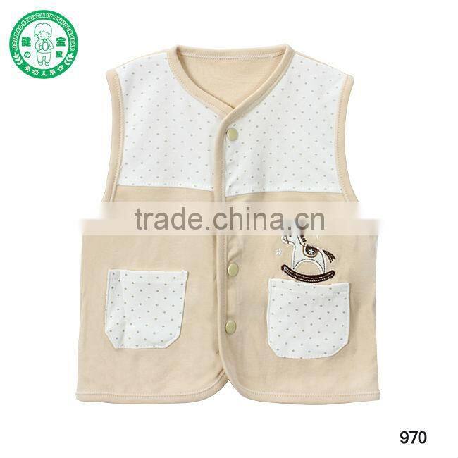 hot sale baby sleeveless coats, New style cotton waistcoat