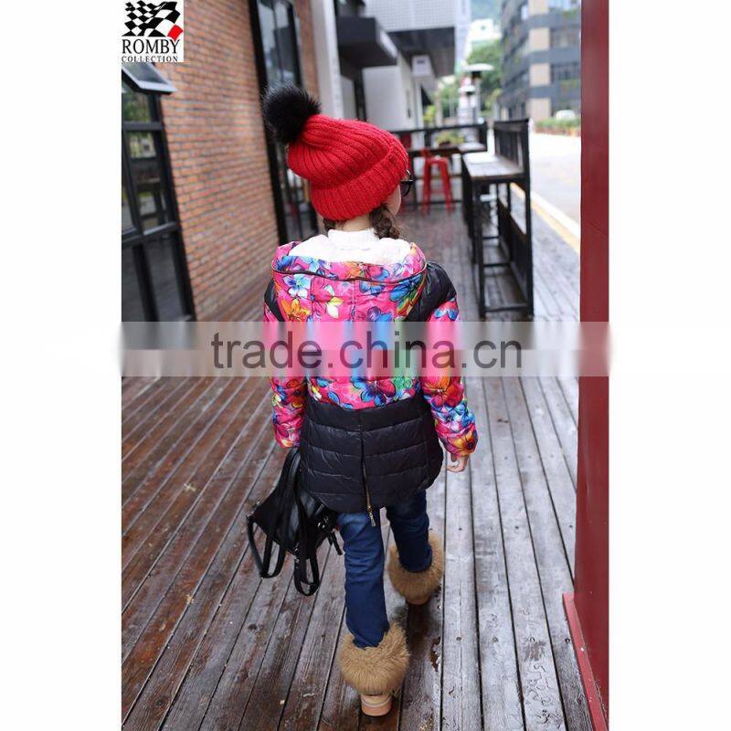Children Winter Jacket Printed Girls Fashion Down Jacket