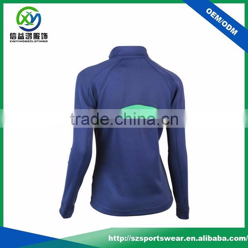 New Arrival Contrast Color Slim Fit Golf Women's Windbreaker Pullover Jacket