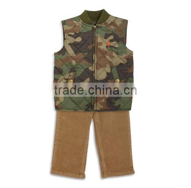Hot sale kids camo assault vest padding vest jacket for boys
