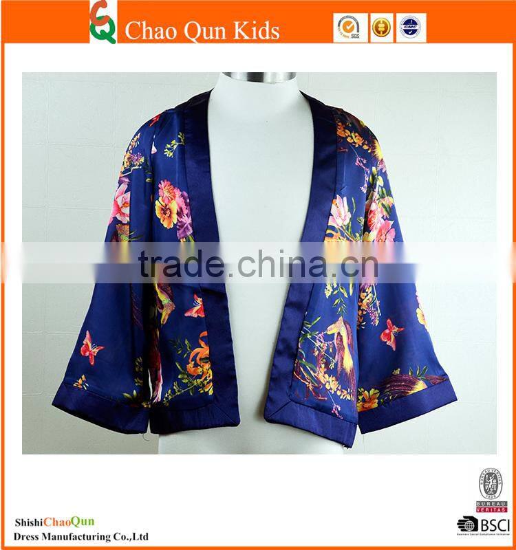 2017 ehinic sunscreen clothing girls flower cardigan design salwar kameez for children