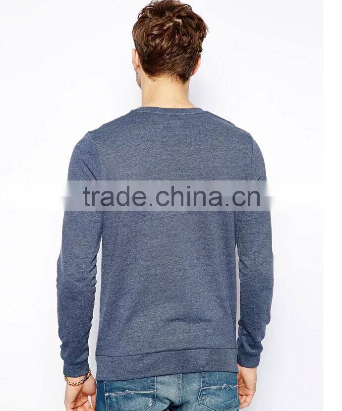 new antumn blue quilting seam casual pullover hoodies