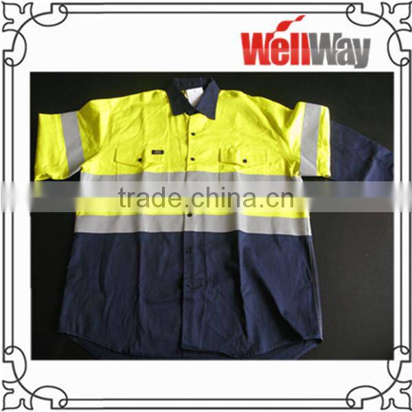 long sleeve short sleeve work wear shirt for Australia market with 3M tape