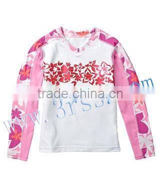 children's rash t shirt white for girl