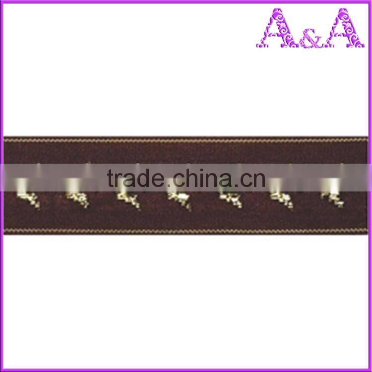 soft m-style sheer ribbon with metallic