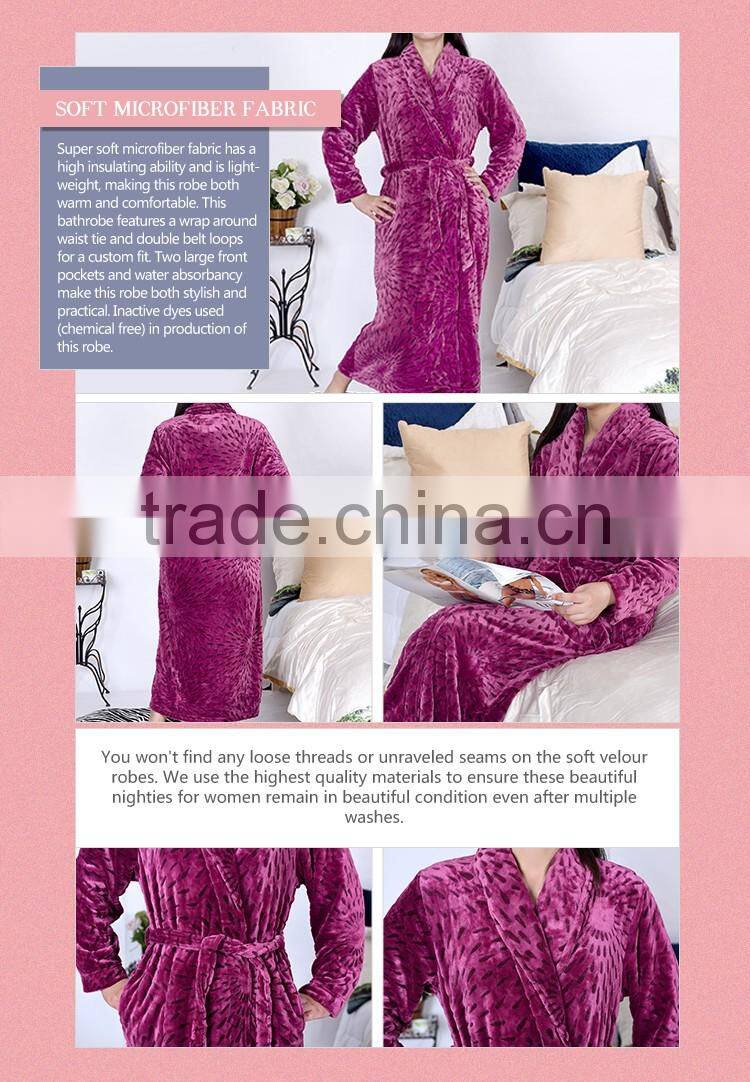 China factory high quality 100% cotton waffle bathrobe