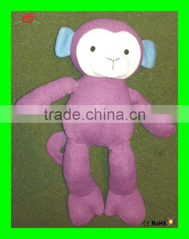 LE B33 Love guy plush 12 inch knitting monkey stuffed toy