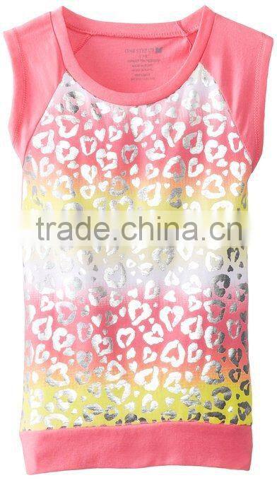 Woman fashion punk European style t-shirt screen printing