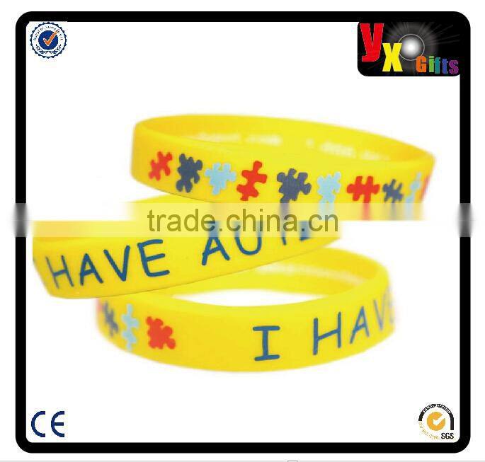 I HAVE ALLERGIES Writable AllerMates Silicone Wristband for Kids - Size M/L