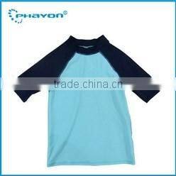 OEM & ODM printed surfing kids rash guard pattern with UPF50+
