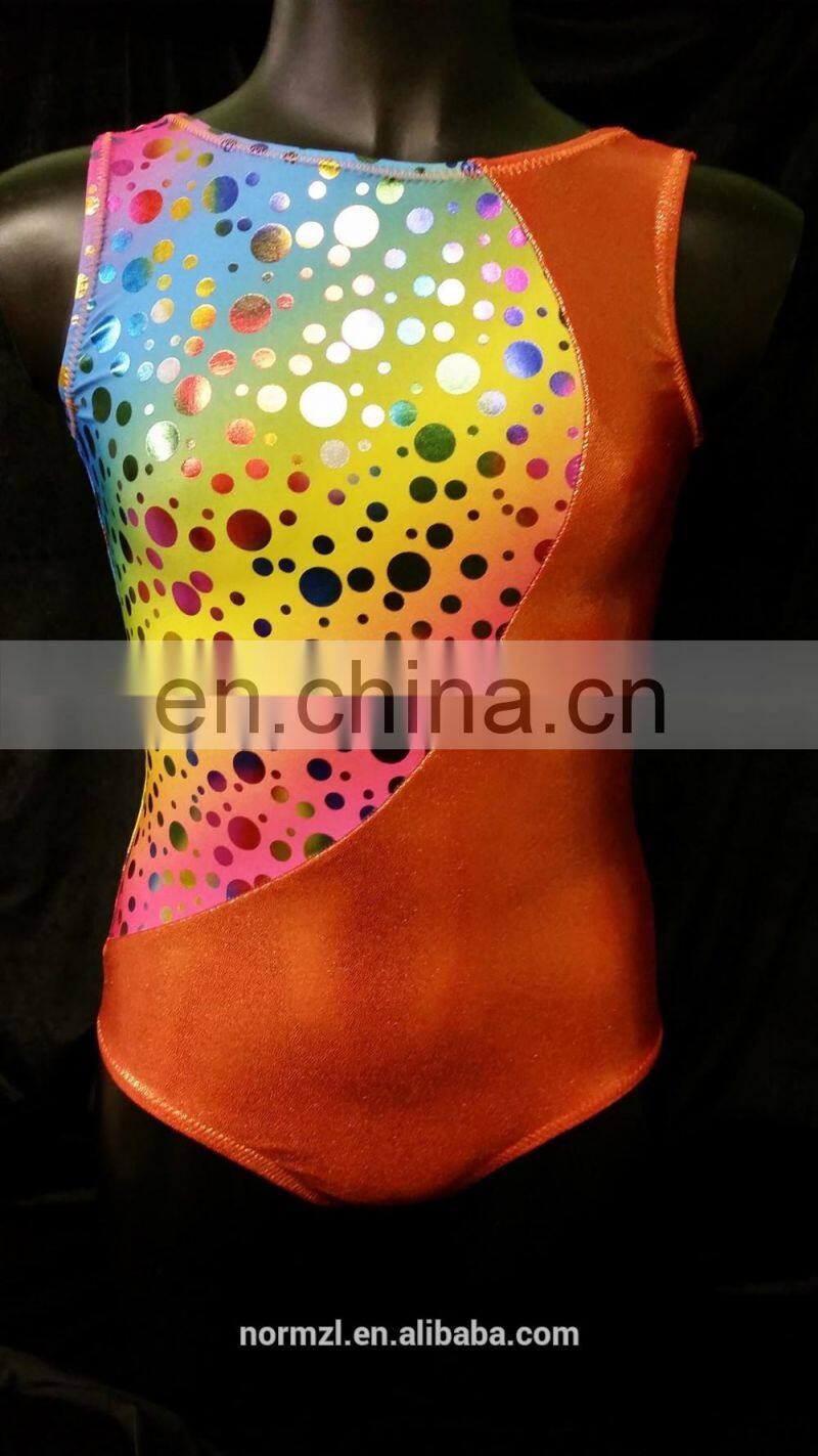 2016 new design children gymnastics leotards apparel speed skating suit wholesale