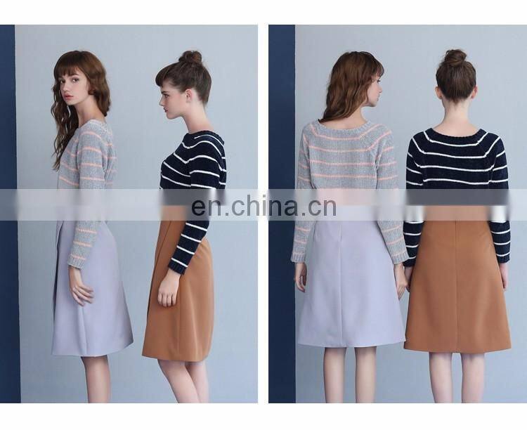 Ladies Classic Stripe winter blouse sweater