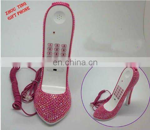 Diamond high-heeled shoe phone