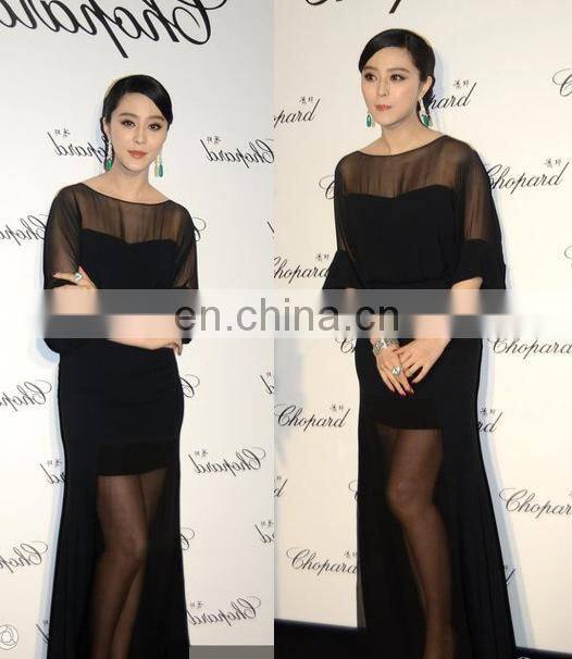 2015 lattest slim fishtail silk dress party dress designer one piece party dress girl party wear western dress