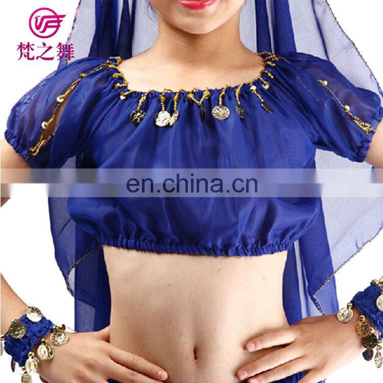 ET-136 Arabic practice children girls belly dance wear clothes 4pcs/2pcs suit