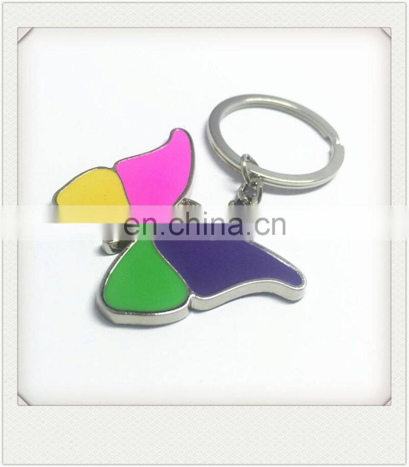 Key Chain Butterfly Color Enamel Custom Shape Keyholder