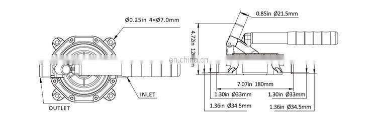 SEAFLO 45 LPM Aluminium Handle Liquid Transfer Hand Cast Iron Pump