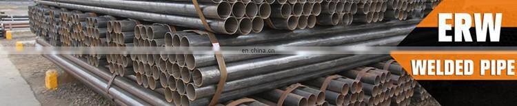 ASTM A53 schedule 40 Black ERW round carbon steel tube iron pipe price