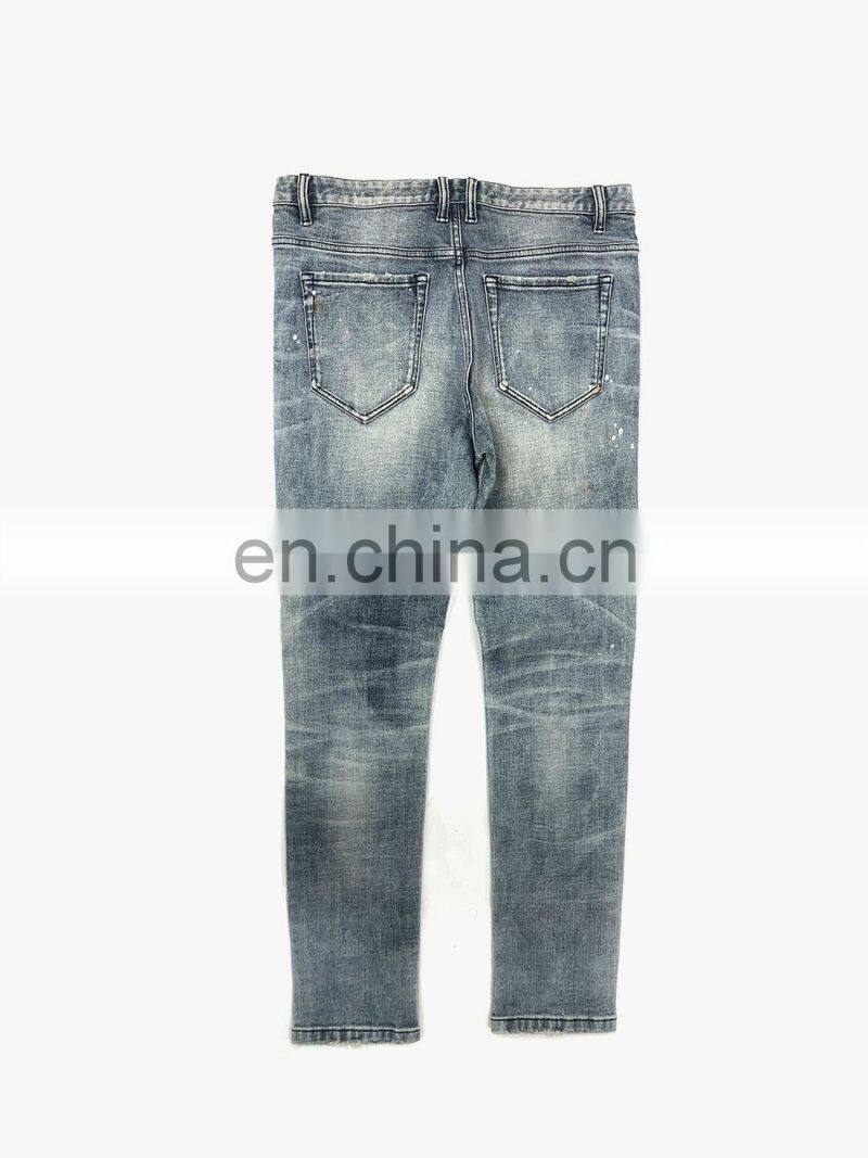 DiZNEW High Quality Wholesale Denim Men Blue Jeans