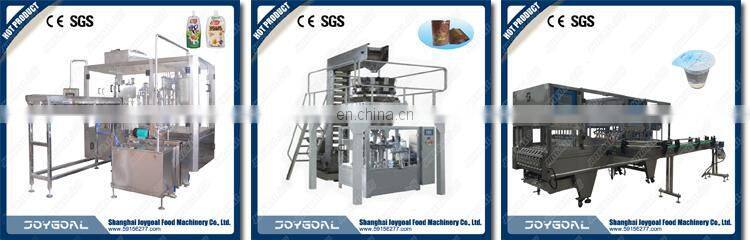 Shanghai Joygoal Fruit juice production line/water cup jam filling sealing machine cup sauce filling machine