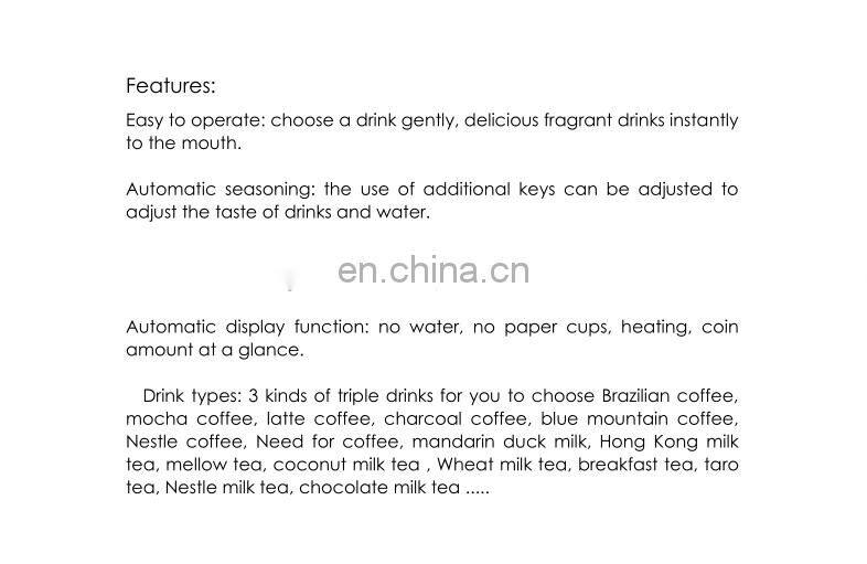 Nice vending machine- hot chocolate dispenser