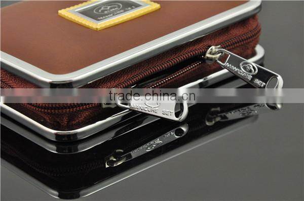 luxury promotional leather boxed gift set with pedicure set