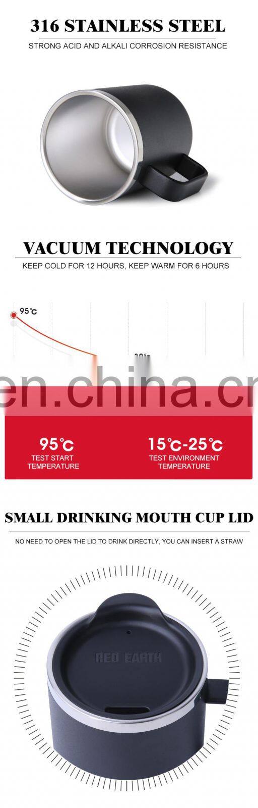 GiNT 380ML Wholesale Eco-friendly Water Cup Double Wall Medical Grade 316 Stainless Steel Coffee Mug for Coffee