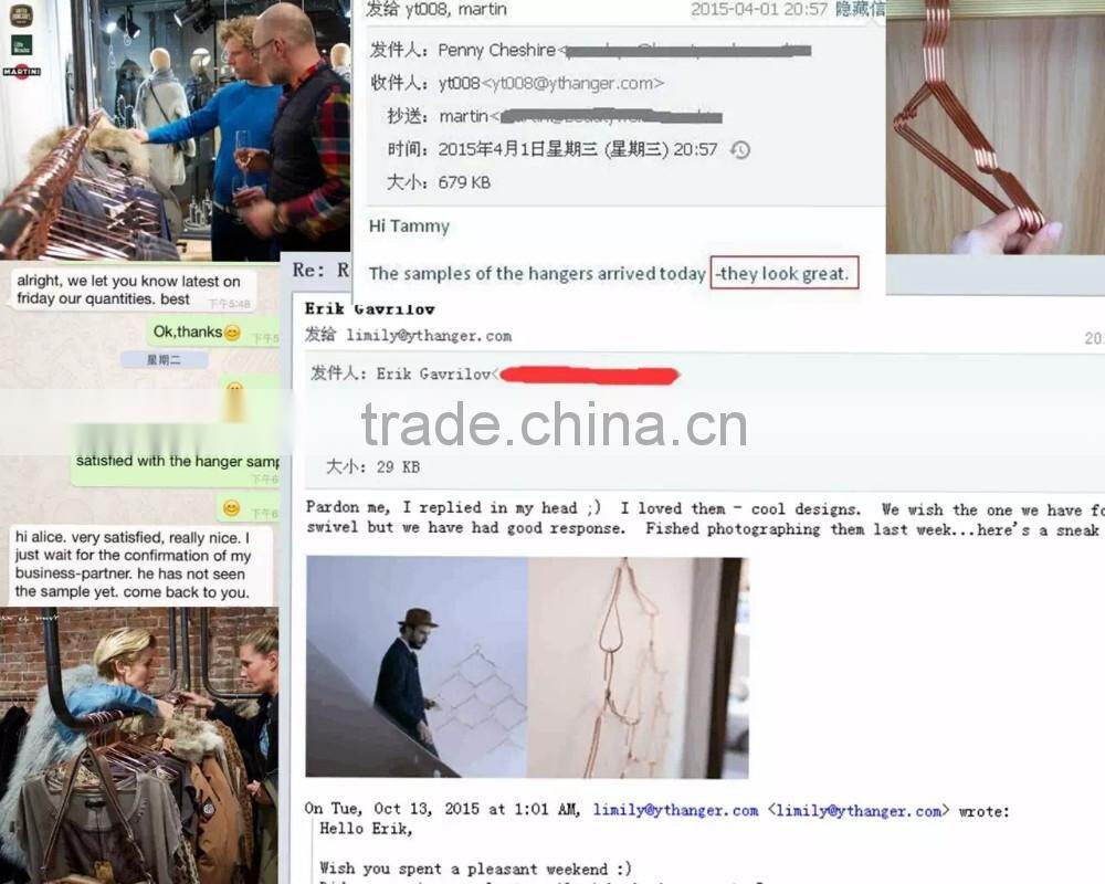 rose gold metal clips sexy underwear hanger for pants