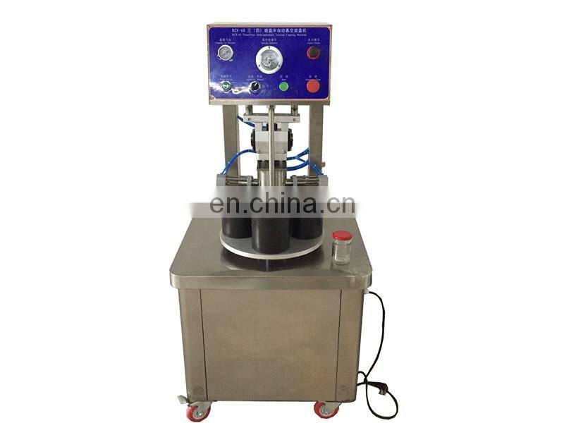 Automatic Glass Jar Vacuum Bottle Capping Machine Vaccum Capper Glass Jar Sealer Machine