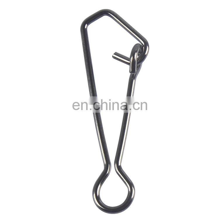 0-6# Stainless steel snap Fishing accessories swivel