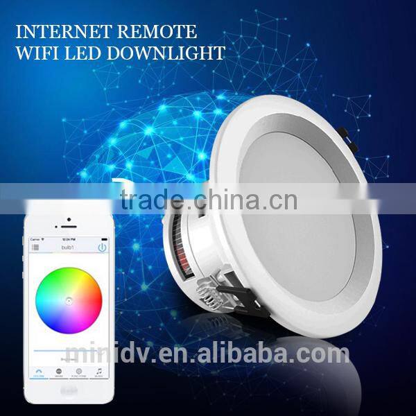 Group Control/Music Control/Timing Control 9W Dimmable WiFi LED Downlight With Both Android And IOS APP Magic Home WiFi