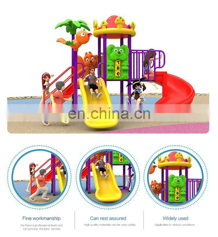 Commercial kids outdoor playground plastic slide