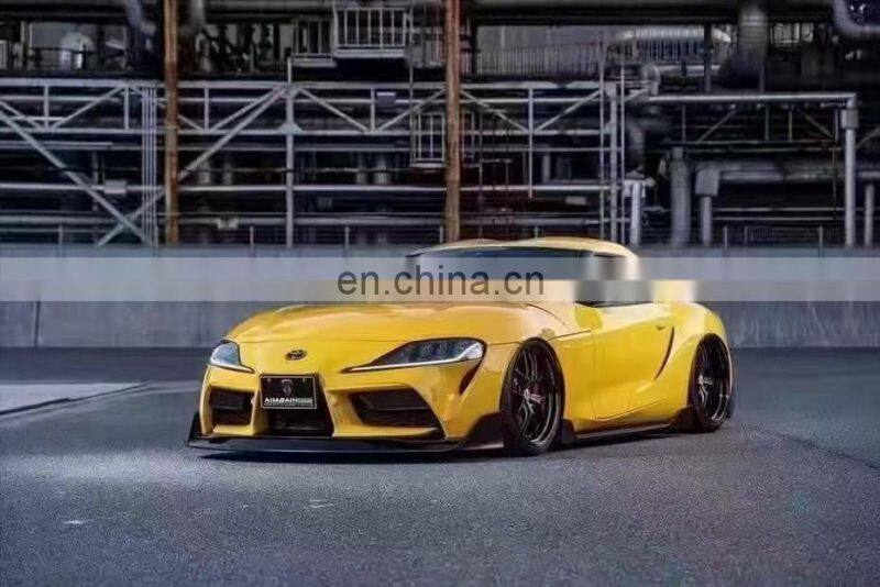 Runde AIM Style Carbon Fiber Material Bodykit With Front Rear Lip Side Skirt Warp Angle Spoiler For Toyota Supra A90 Body Kit