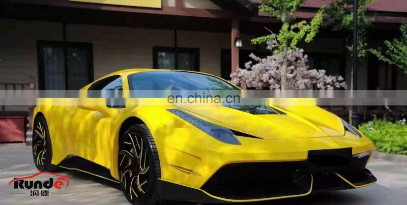 Runde CF And FRP Front Bumper Rear Bumper Fender Hood For Ferrari 458 Italia And Spider Modify Misha Designs Style Body Kit