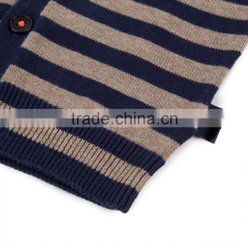 Childrens/Kids Baby Boys' Navy Striped Cardigan (2-6 Years)