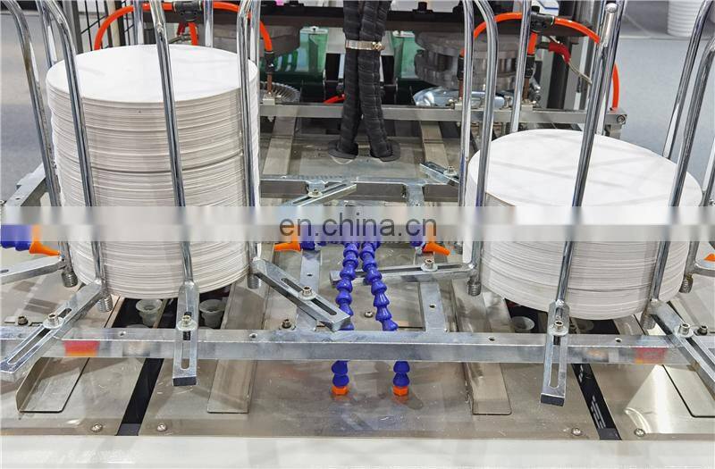 PP600H Automatic Aluminum foil laminated food paper plate making machine, birthday party cake dish tray manufacturing equipment